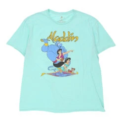 Vintage Aladdin Disney T-Shirt - XL Blue Cotton