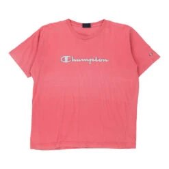 Vintage Champion T-Shirt - Medium Pink Cotton