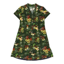 Vintage Unbranded Dress - Large Green Polyester Blend