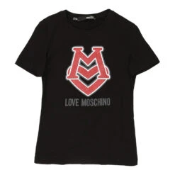 Vintage Love Moschino T-Shirt - XS Black Cotton
