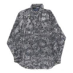 Vintage Karen Scott Blouse - Small Grey Polyester