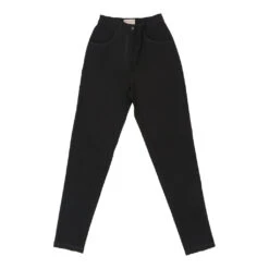 Vintage Max Mara High Waisted Jeans - 26W UK 8 Black Cotton