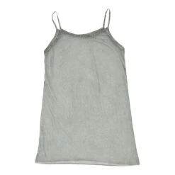 Vintage Unbranded Strap Top - Medium Grey Cotton