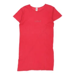 Vintage Colmar T-Shirt Dress - Medium Red Cotton