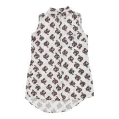 Vintage Unbranded Blouse - Small White Cotton