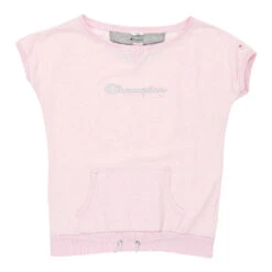 Vintage Champion T-Shirt - XL Pink Cotton