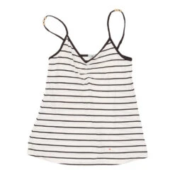 Vintage Blue Motion Strap Top - Small Black & White Cotton -Vintage Vibes Ele womens mixed 6.6.22277