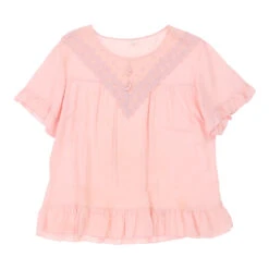 Vintage Unbranded Blouse - XL Pink Cotton