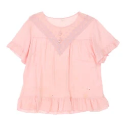 Vintage Unbranded Blouse - XL Pink Cotton -Vintage Vibes Ele womens mixed 7.7.22167