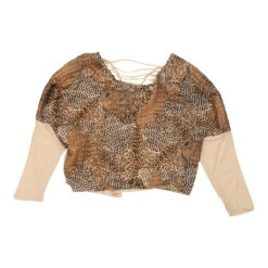 Vintage Paccio T-Shirt - Small Brown Polyester