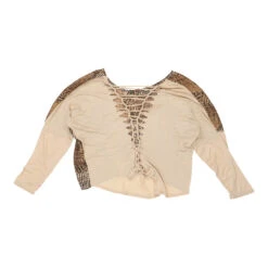 Vintage Paccio T-Shirt - Small Brown Polyester -Vintage Vibes Ele womens mixed 9.6.22178