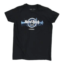 Vintage Florence Hard Rock Cafe T-Shirt - XS Black Cotton