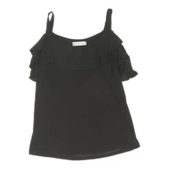 Vintage H.2 Collection Strap Top - Small Black Viscose