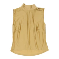 Vintage Unbranded Blouse - Small Gold Polyester