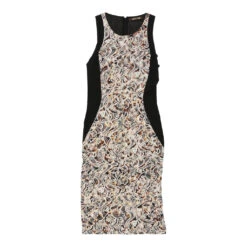 Vintage Cavalli Midi Dress - XS Black Polyester