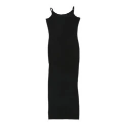 Vintage Mogul Bodycon Dress - Medium Black Polyester