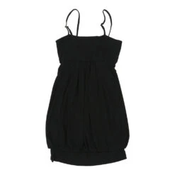 Vintage Unbranded Balloon Dress - Large Black Cotton