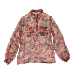 Vintage Franck Oliver Blouse - Large Multicoloured Viscose