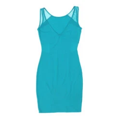 Vintage Unbranded Mini Dress - Small Blue Cotton