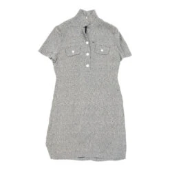 Vintage Talbots Shirt Dress - Medium Grey Acetate