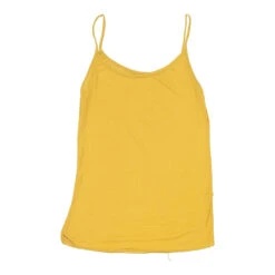 Vintage Unbranded Strap Top - Medium Yellow Viscose