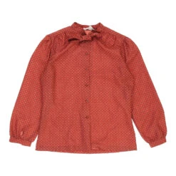 Vintage Unbranded Blouse - Medium Red Polyester