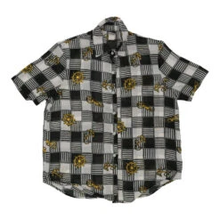 Vintage Kiss Me Blouse - Medium Black Polyester