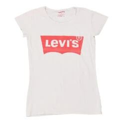 Vintage Levis T-Shirt - Small White Cotton