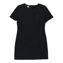 Vintage Burberry London Jumper Dress - Medium Black Cotton