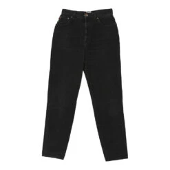 Vintage Moschino High Waisted Jeans - 28W UK 8 Black Cotton