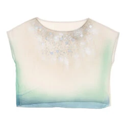 Vintage Unbranded T-Shirt - Large Cream Polyester