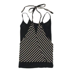 Vintage Unbranded Strap Top - Small Black Cotton