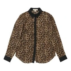 Vintage Michael Kors Blouse - Medium Brown Polyester