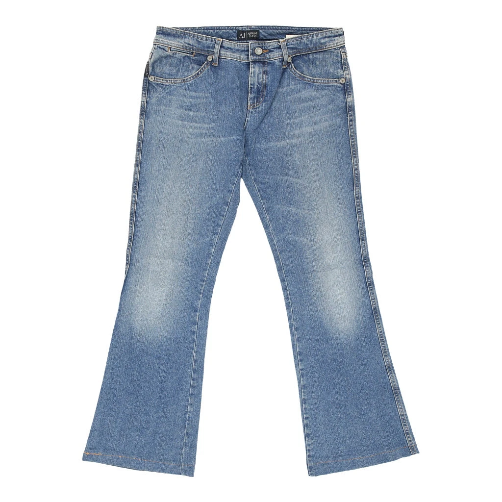 Vintage Armani Jeans - 32W UK 10 Blue Cotton 3 Vintage Armani Jeans - 32W UK 10 Blue Cotton