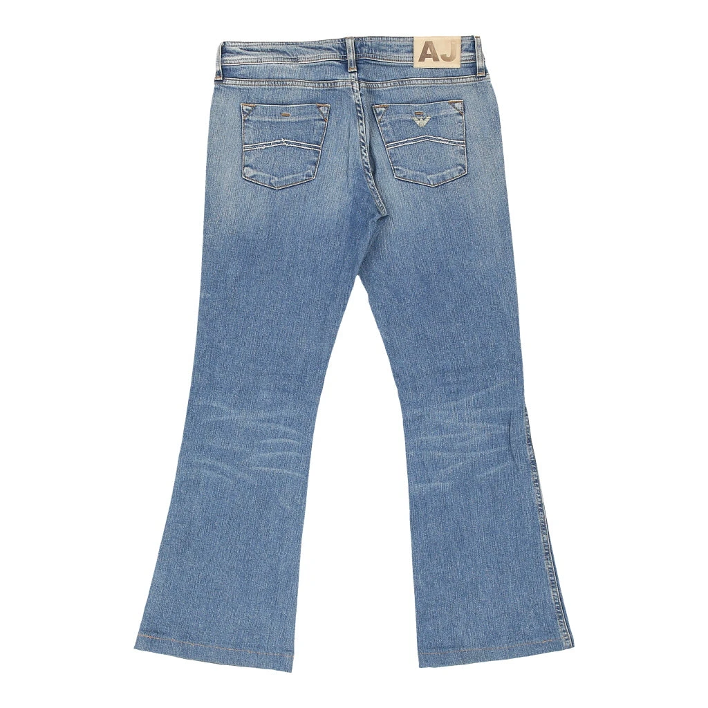 Vintage Armani Jeans - 32W UK 10 Blue Cotton 4 Vintage Armani Jeans - 32W UK 10 Blue Cotton - Image 2