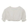 Vintage Unbranded Blouse - 2XS White Cotton -Vintage Vibes courteney womens 9.8.22300
