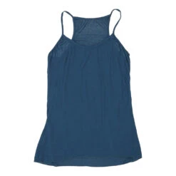 Vintage Unbranded Strap Top - Medium Blue Silk