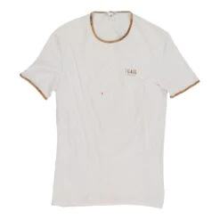 Vintage Alviero Martini T-Shirt - Medium White Cotton -Vintage Vibes courtney womens 26.08393