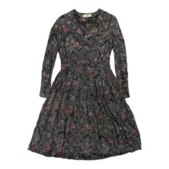Vintage Valentino Bouffont Dress - Small Black Polyester -Vintage Vibes julia womens designer 25.5.22255