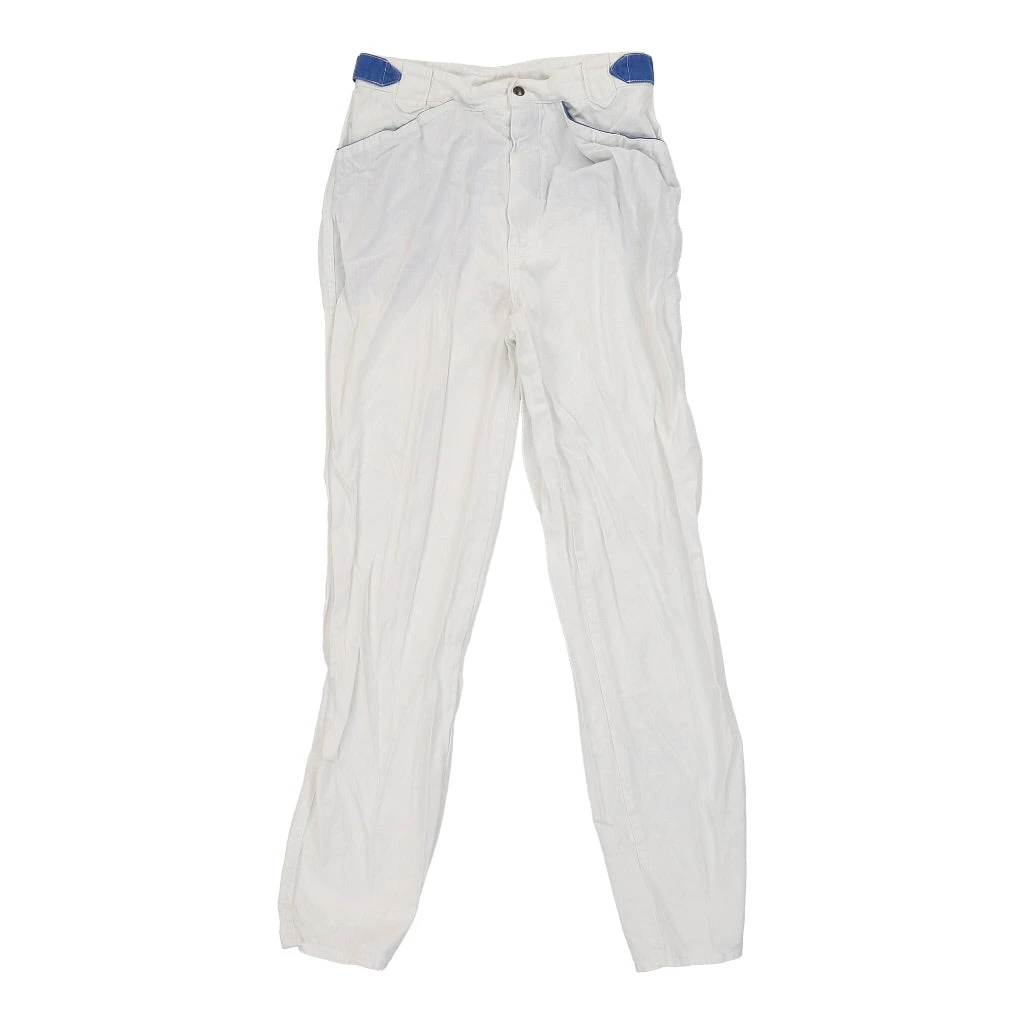 Vintage Unbranded Jeans - 26W UK 6 White Cotton 3 Vintage Unbranded Jeans - 26W UK 6 White Cotton