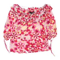 Vintage Moschino Blouse - Small Pink Polyester