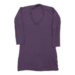 Vintage Yves Saint Laurent Long Sleeve Top - Medium Purple Cotton