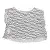 Vintage Unbranded Crop Top - Large White Polyester -Vintage Vibes rebecca womens 17.06295